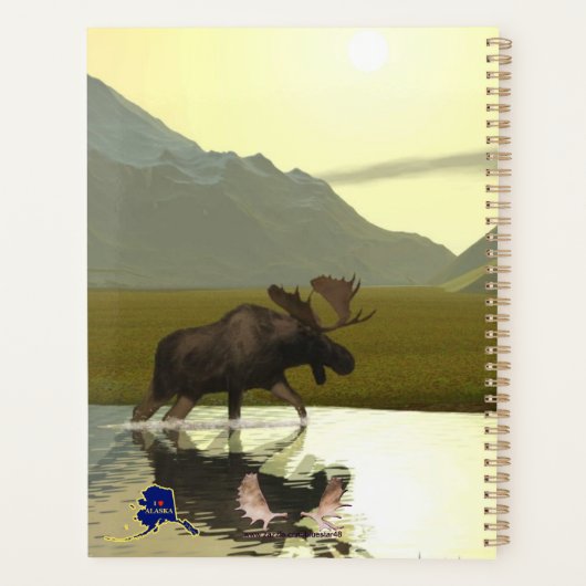 Aftermiddag Moose Planner (Achterkant)