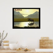Aftermiddag Moose Poster (Keuken)