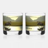 Aftermiddag Moose Whisky Glas (Achterkant)