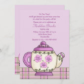 Aftermiddag Tea Birthday Kaart (Voorkant / Achterkant)