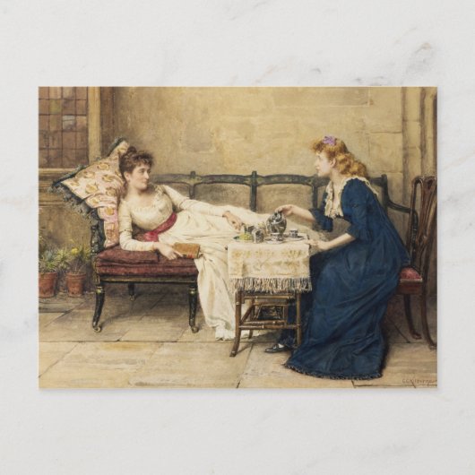 Aftermiddag Tea Briefkaart (Voorkant)