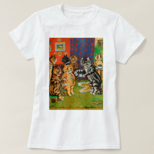 Aftermiddag Tea Cats, Louis Wain T-shirt