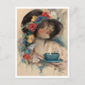 Aftermiddag Tea, Harrison Fisher Briefkaart (Voorkant)