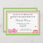 Aftermiddag Tea Kaart (Voorkant / Achterkant)
