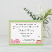 Aftermiddag Tea Kaart (Staand voorkant)