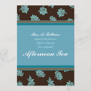 Aftermiddag Tea Modern Chintz Uitnodiging