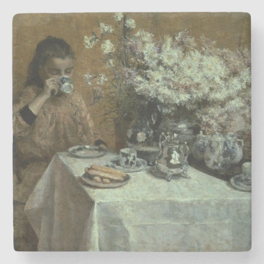 Aftermiddag Tea Stenen Onderzetter (Voorkant)