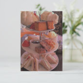 Aftermiddag Tea-uitnodiging Kaart (Staand voorkant)