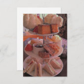 Aftermiddag Tea-uitnodiging Kaart (Voorkant / Achterkant)