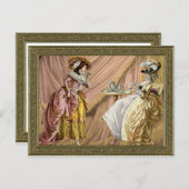 Aftermiddag thee briefkaart (Voorkant / Achterkant)