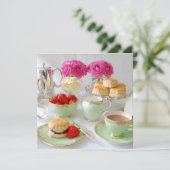 Aftermiddag uitnodiging op het Plein van de Tea (Staand voorkant)