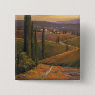 Aftermiddag Walk I Vierkante Button 5,1 Cm