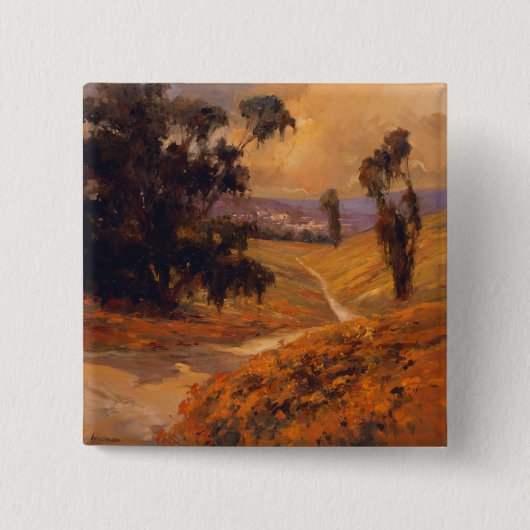 Aftermiddag Walk II Vierkante Button 5,1 Cm (Voorkant)