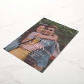 Aftermiddags Shades - Fotobruiloft Folie Uitnodiging (Gedraaid)