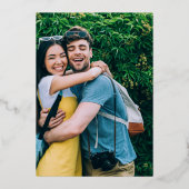 Aftermiddags Shades - Fotobruiloft Folie Uitnodiging (Achterkant)