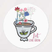 Aftermiddags Tea Teapot citeert Stickers (Design 2)