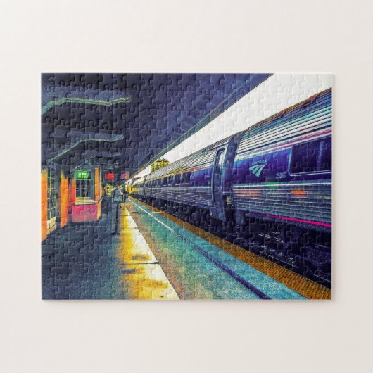 Aftermiddagtrein Legpuzzel (Horizontaal)