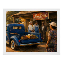 Afternoon at the Old Country Store Perfect Poster