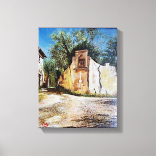 AFTERNOON IN RIMAGGIO/Uitzicht Toscane Canvas Afdruk