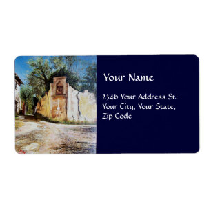 AFTERNOON IN RIMAGGIO/Uitzicht Toscane Etiket