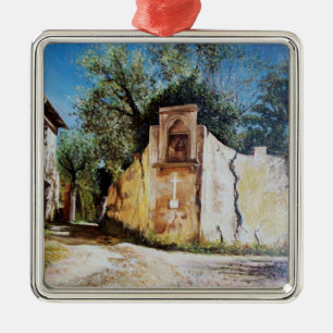 AFTERNOON IN RIMAGGIO/Uitzicht Toscane Metalen Ornament