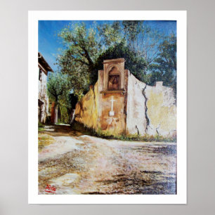 AFTERNOON IN RIMAGGIO/Uitzicht Toscane Poster
