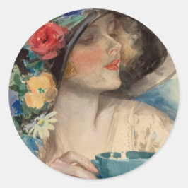 Afternoon Tea - Harrison Fisher Ronde Sticker