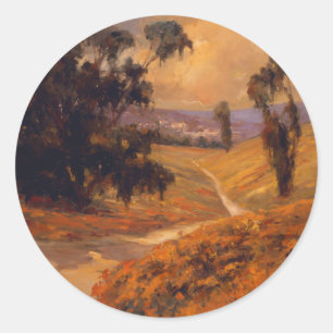 Afternoon Walk II Ronde Sticker