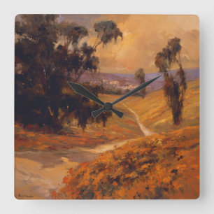 Afternoon Walk II Vierkante Klok