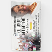 Aftredend Leerkracht Aangepaste 2 Foto Banner (Verticaal)