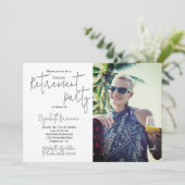 Aftredingsfotopalm strand Modern Kaart (Staand voorkant)