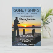 Aftredingsgolf Vist kuststrand Kaart (Staand voorkant)