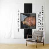 Aftredingsparty achtergrond banner tapijt wandkleed (In Situ (horizontaal))