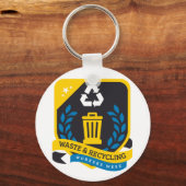 Afval en recycling Sleutelhanger (Voorkant)