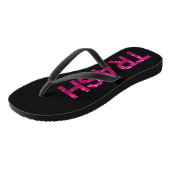 Afval Heet Roze Glitter Teenslippers (Schuin)