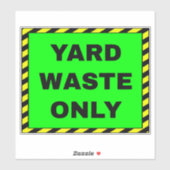 afval van Green Yard Sticker (Vel)