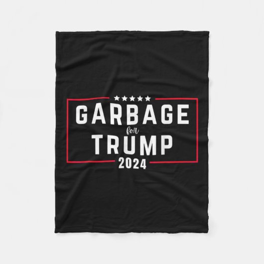 Afval voor Trump 2024 Fleece Deken (Voorkant)