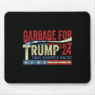 Afval voor Trump 2024 Grappige Trump-supporter Muismat