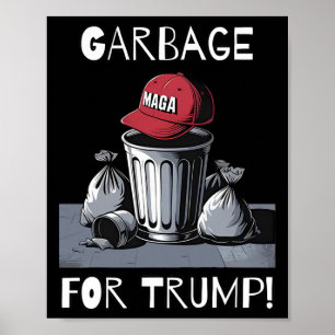 Afval voor Trump Mega Pet Trash Can Poster