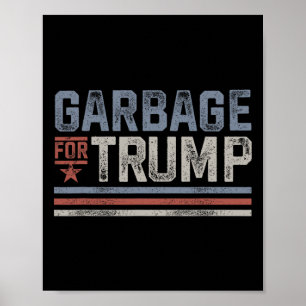 Afval voor Trump Trash Trump 2024 afval Poster