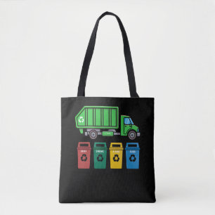 Afval Vrachtwagen Kinder boys Recycling Truck Draagtas
