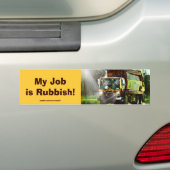 Afvalafval vrachtwagenchauffeurs Grappige Bumperst Bumpersticker (Op auto)