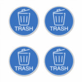 Afvalbakken binnen & buiten sticker (Voorkant)