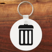 Afvalbaksymbool Sleutelhanger (Voorkant)