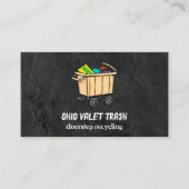 afvalbediende visitekaartje (Voorkant)