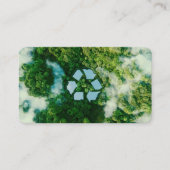 Afvalbeheer en recycling visitekaartje (Voorkant)