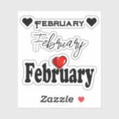 Afvalboek februari sticker (Vel)