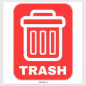 Afvalcontainer Bord - Vuilstortcontainer Afvalbak Sticker (Vel)