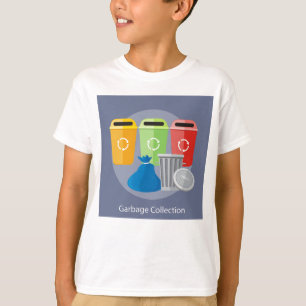 Afvalinzameling Afvalbeheer Recycling T-shirt