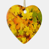 Afvalkleppen in het najaar van het bladerontwerp v keramisch ornament (Rechts)